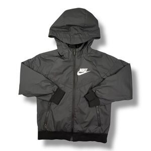 Nike Windrunner Kids Windbreaker Black Jacket Size Extra Small